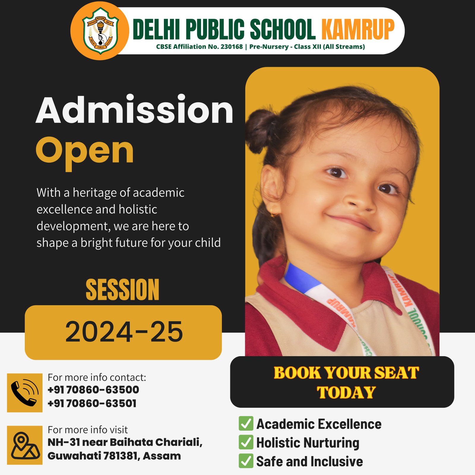 DPS, Kamrup Admission Open for 2023-24