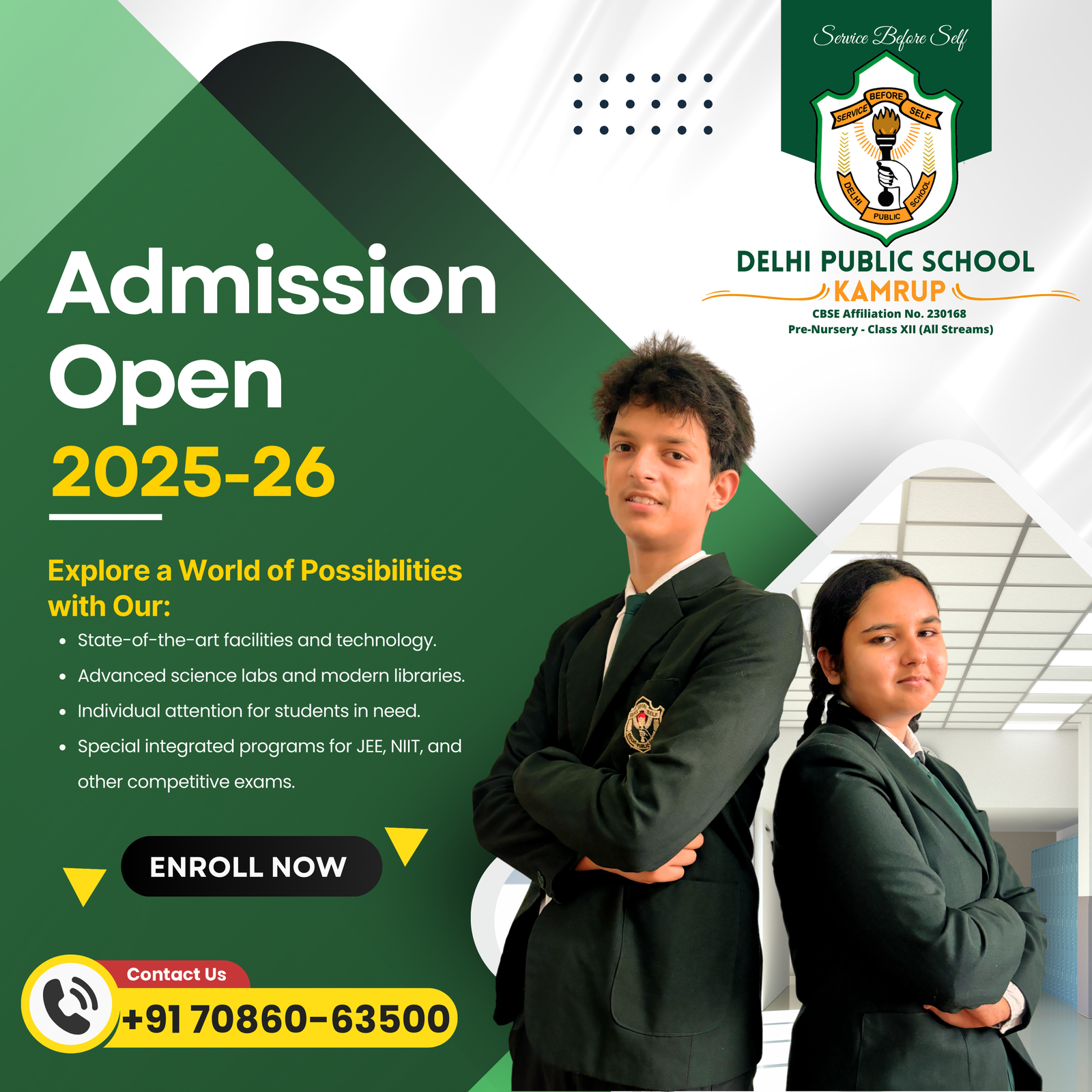 Admission Open for the session 2025-26